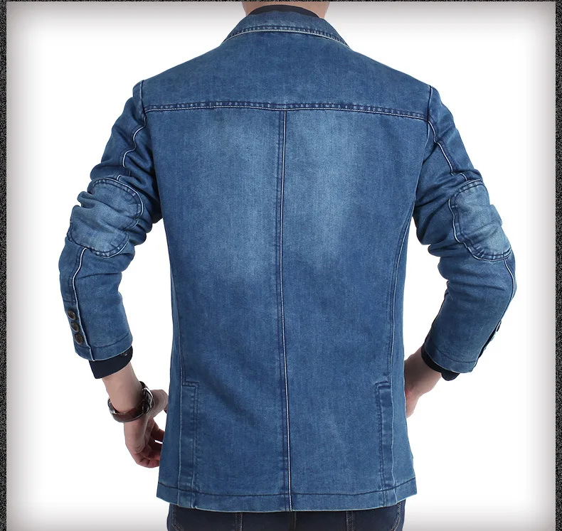 Men's Denim Suit Jacket 6