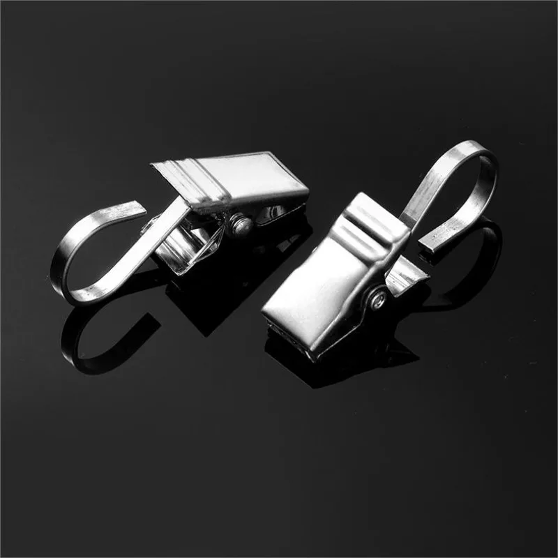 Curtain Clips Curtain Accessories Curtain Hooks Curtain Fasteners 10PCS Curtain Clip Clasp 430 Stainless Steel