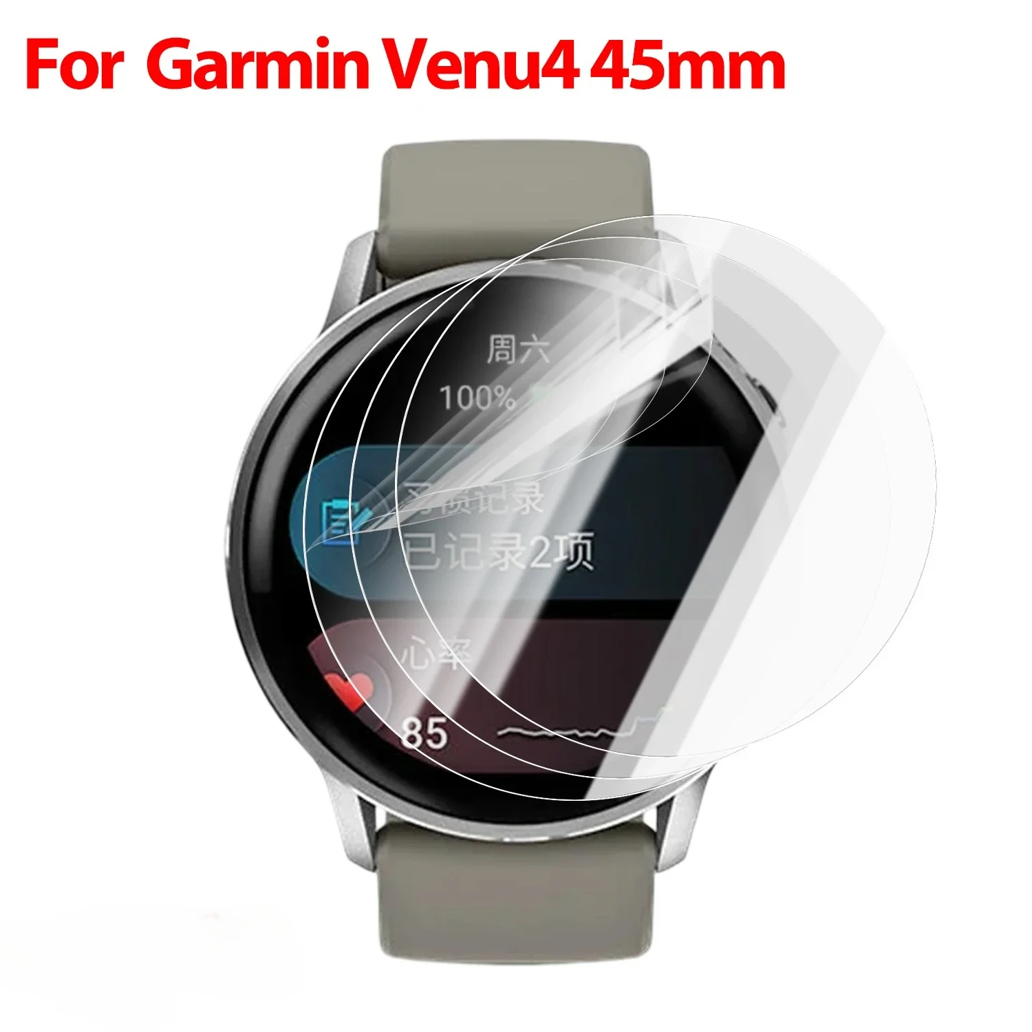 Premium HD Clear Soft Hydrogel Screen Protectors for Garmin Venu 4 (3-15 Pack)