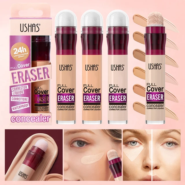 USHAS 12-Color Liquid Concealer Set – Moisturizing & Long-Lasting 3