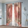 2pcs, Curtains&Drapes 2D print Romantic Gentle Style Fabric (without rod) Decorations For Home Use for Living Room, Bedroom, 6