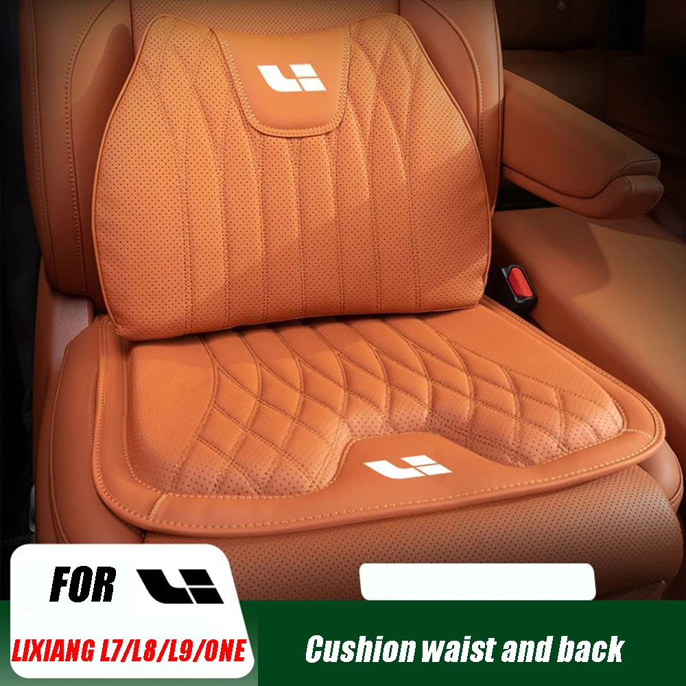 

For LIXIANG L7 L8 L9 ONE 2022 2023 Leather Car seat cushion place pad cover Increase comfort Lumbar cushion Seat Accessories