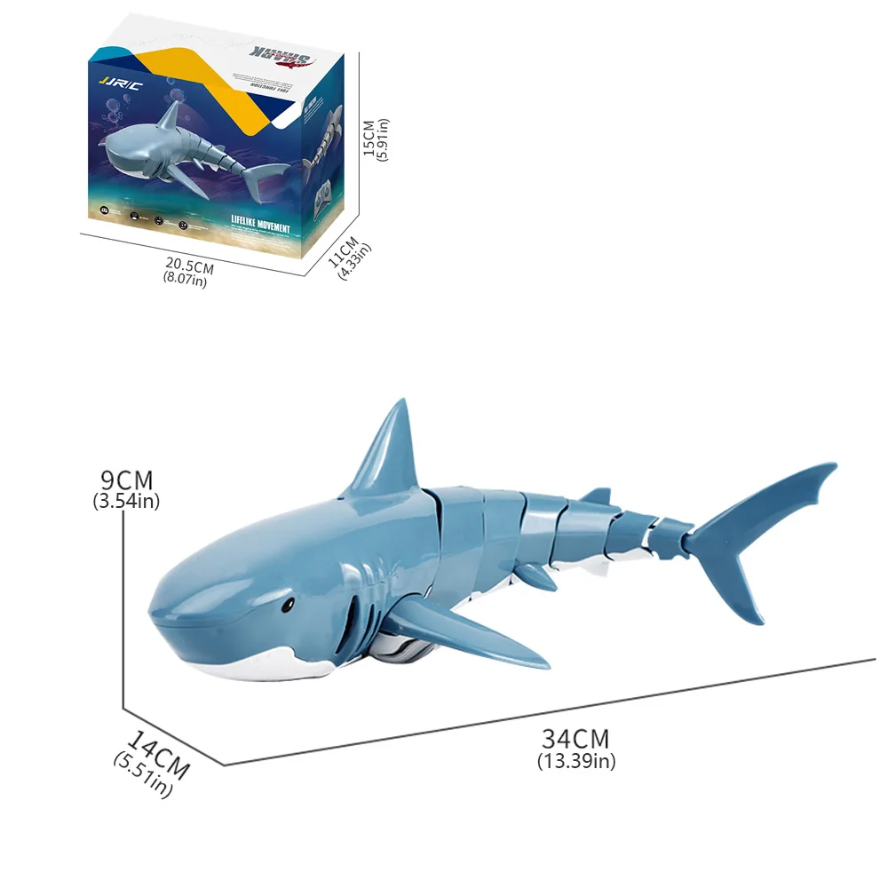 Remote Control Fish Toys Children's Toys Remote Control Shark 2.4G Remote Control Fish Children's Toys Summer Water Ultra-Long Range Toy Shark Gift