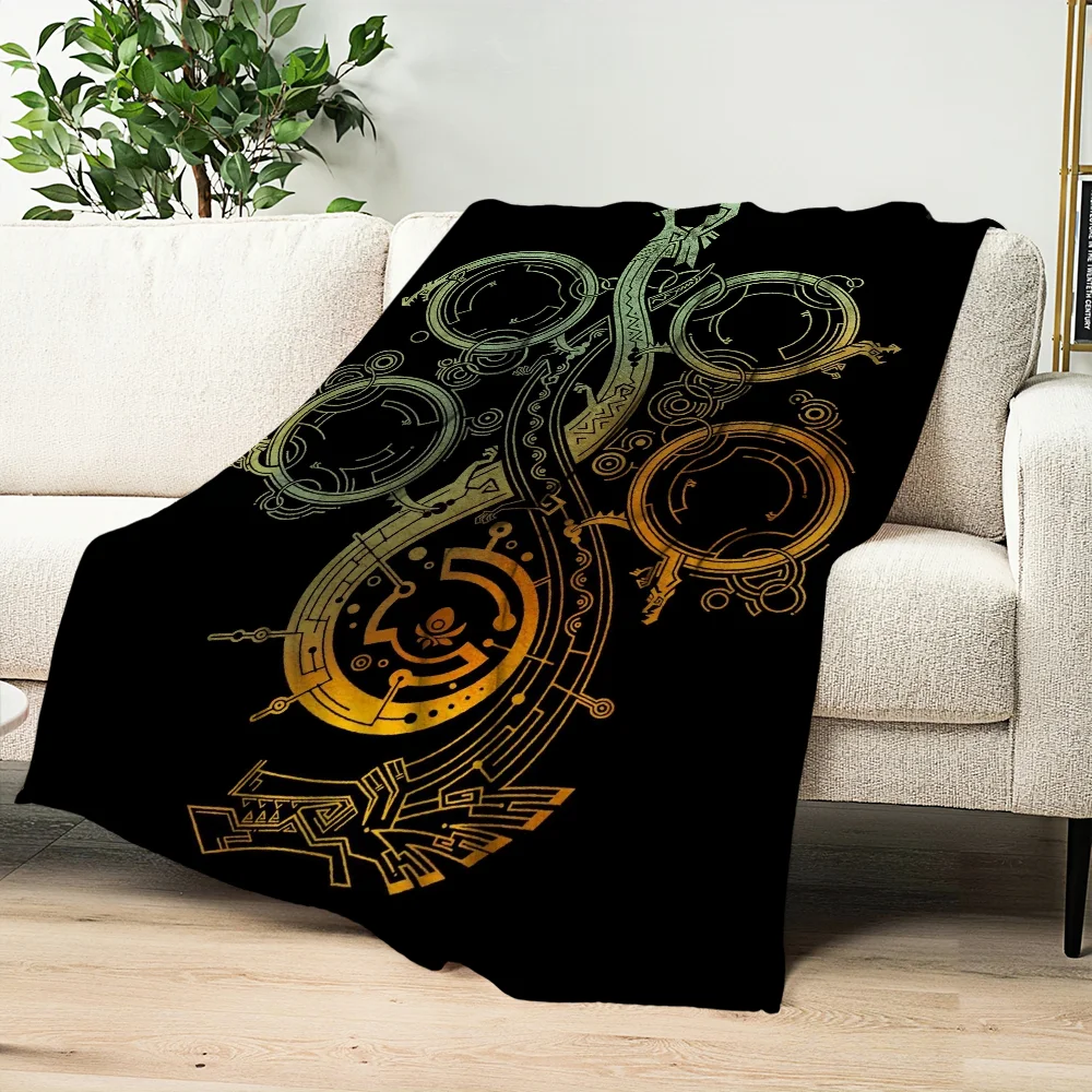 Game M-Monster H-Hunter W-Wilds Skicomfort warm Soft Home Kids Lunch Blanket Suitable for Living Room Office Daily Travel Gifts 5