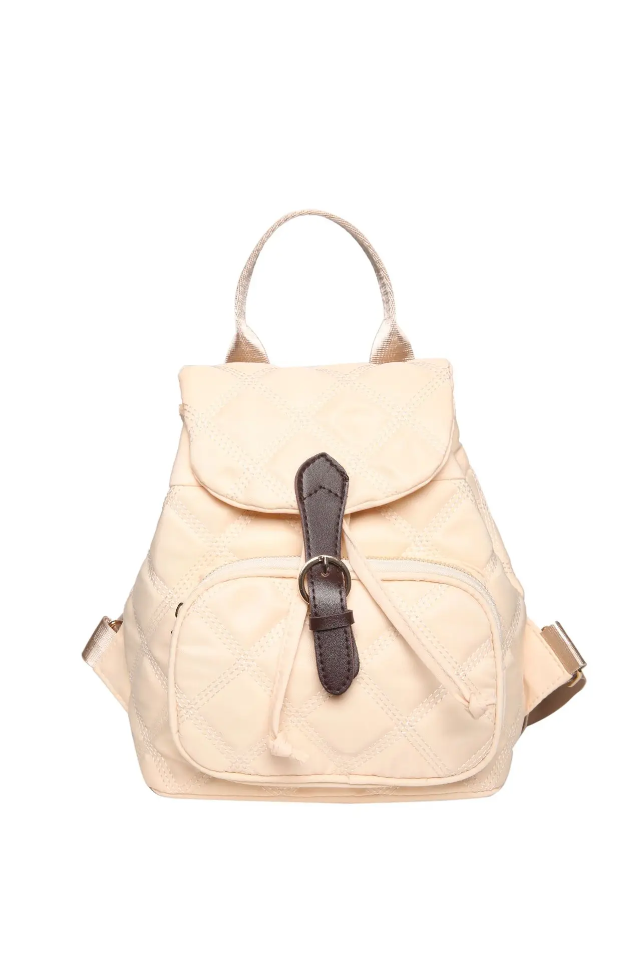 Casual Nylon Fashion Rhombus Backpack Female 2024 New Popular Large Capacity Versatile Schoolbag
