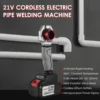 NANWEI 21V Hot Melt Machine Cordless 340℃ PPR PE PVC Water Pipe Melter Plastic Welding Machine with Replacement Heads 6