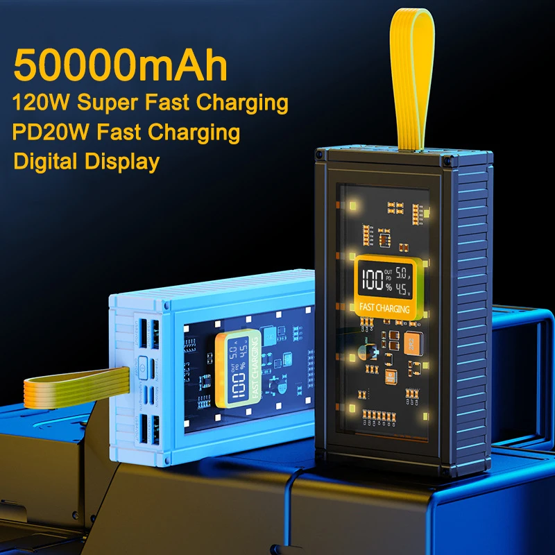 Never run out of power again with the OALE iPower R50000! 🔋⚡ This is the ultimate backup battery for heavy users, travelers, and campers. With a massive 50,000mAh capacity and built-in solar