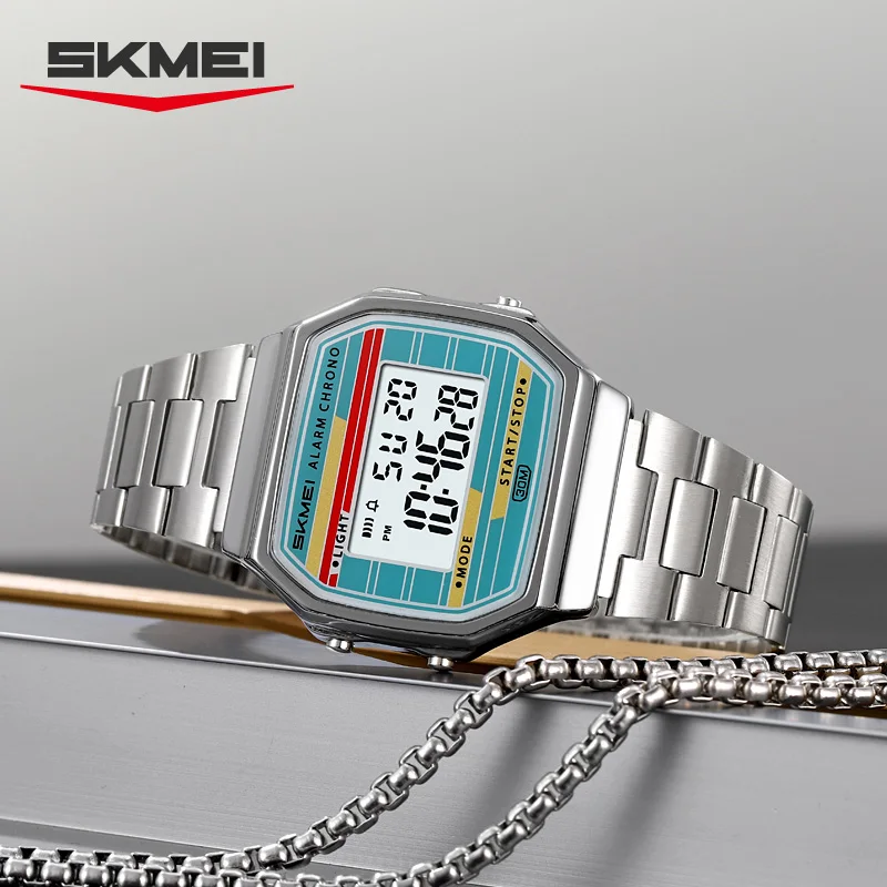 รูปสินค้า นาฬิกาจับเวลาดิจิทัล SKMEI 2514 นาฬิกาปลุก แสดงวันในสัปดาห์ นาฬิกาผู้ชาย