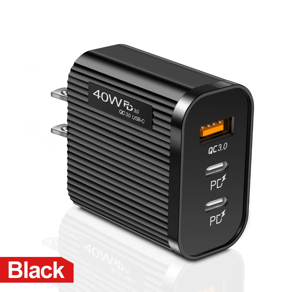 Typ C 40w Fast Block Dual PD Ladegerät Tragbare USB Ladestation Elektronisches Zubehör für_voghion.com