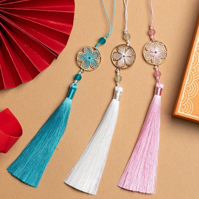 1PC Transfer Bead Gradient Tassel Silky Handmade Tassels with Loop for DIY  Crafts Bookmark Tassel Jewelry Making Accessories New - AliExpress