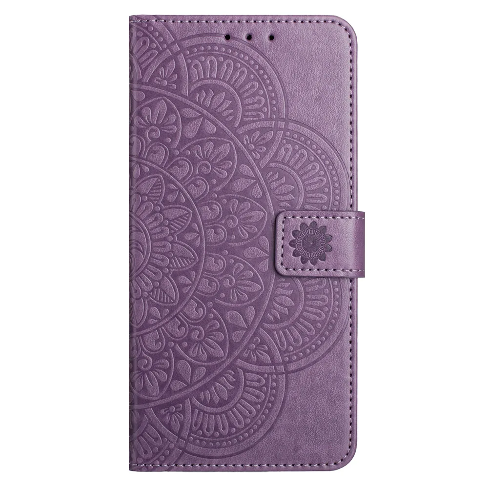 Butterfly Flower Leather Phone Wallet Case with Card Holder and Flip Cover