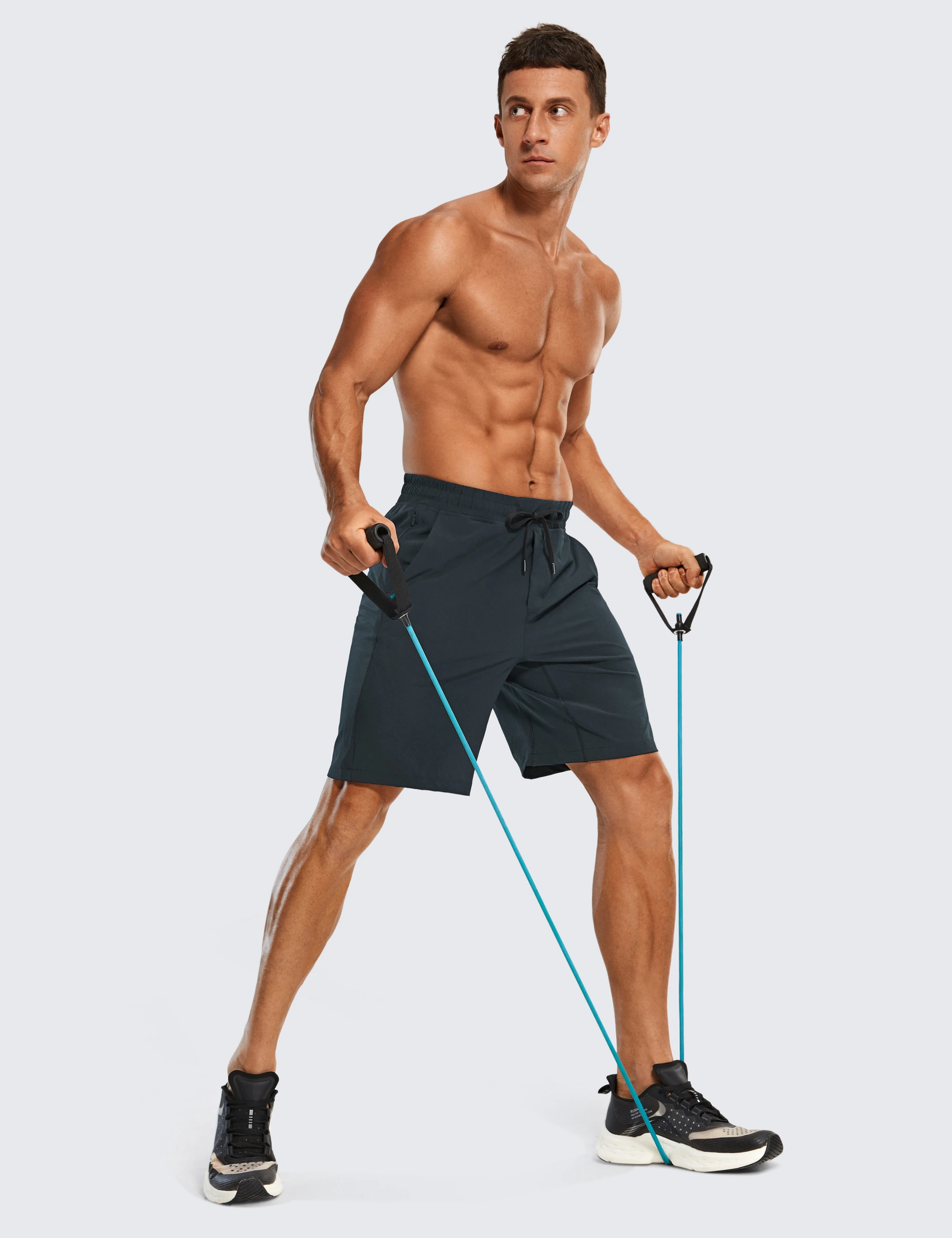 Men's Sports Shorts Quick-Dry Workout Running Athletic with Pockets 7 Inches