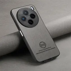Luxury Armor Bumper Silicone Leather Case - Mini 5G Edition for Vivo V40 Lite 4G (GRAY)