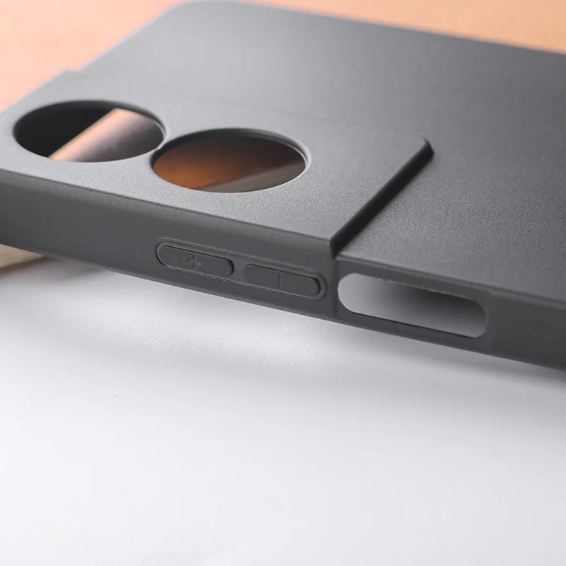 Sleek Black Matte Silicone Phone Case - Soft TPU Slim Design