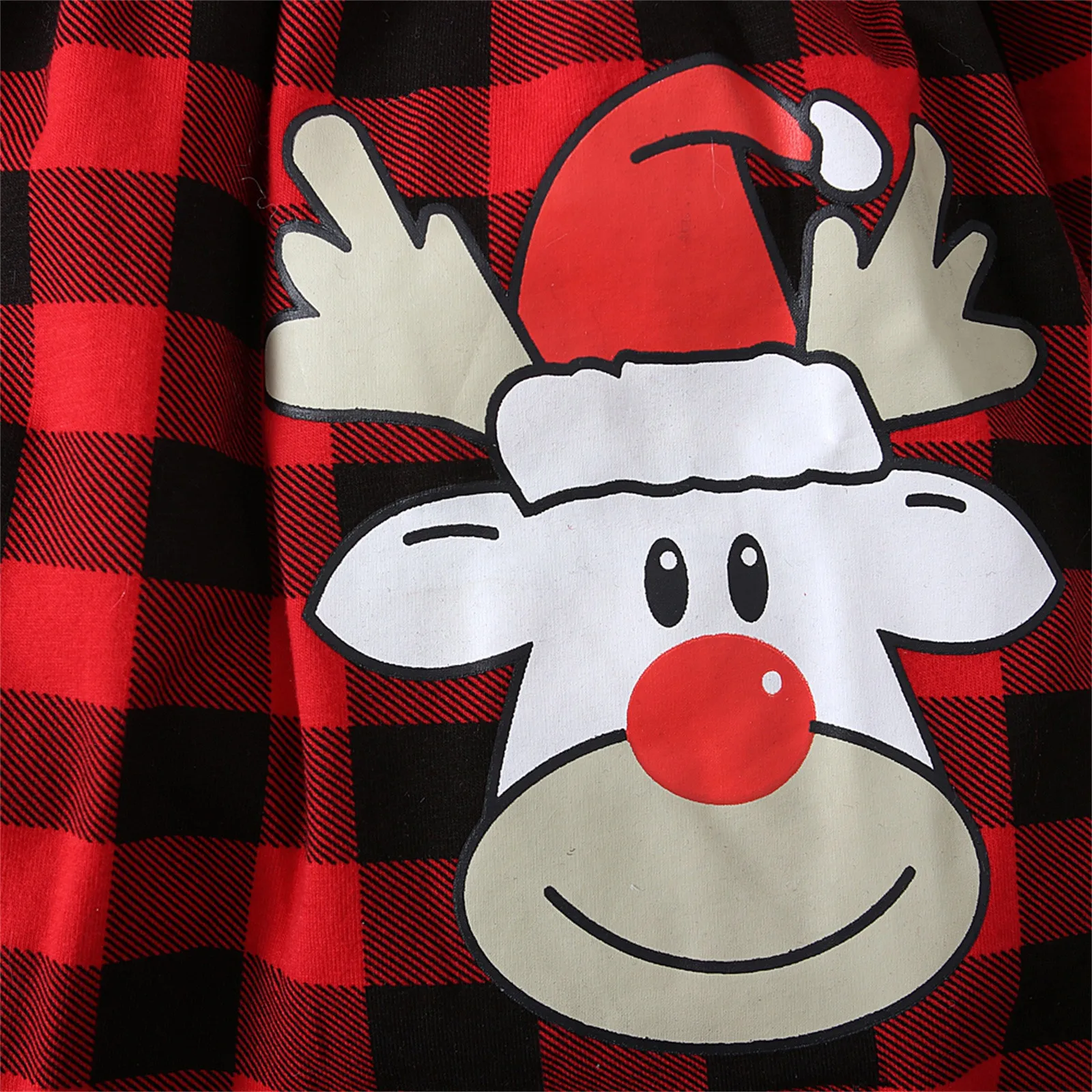 Toddler Baby Girls Two-piece Suit Soft Cotton Blend Christmas Deer