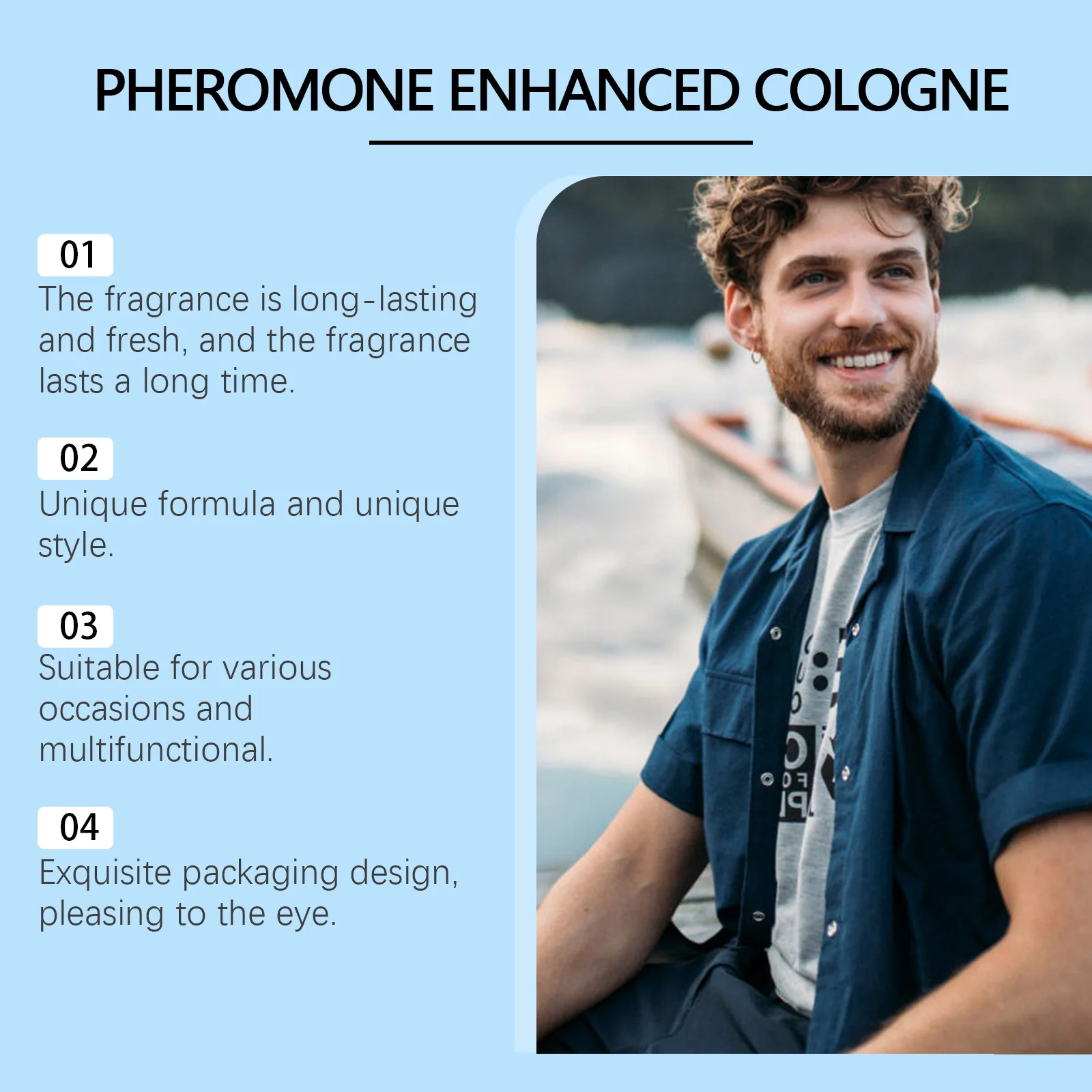 Men's Cologne Perfume Naturally Fresh Mild Aroma Men's Fragrance Perfume Deodorant