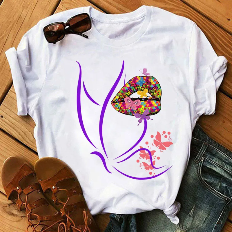 

Spring/summer New T-shirt Printed Retro Cartoon Women's T-shirt Short Sleeve Harajuku Oversized T Shirt Tops