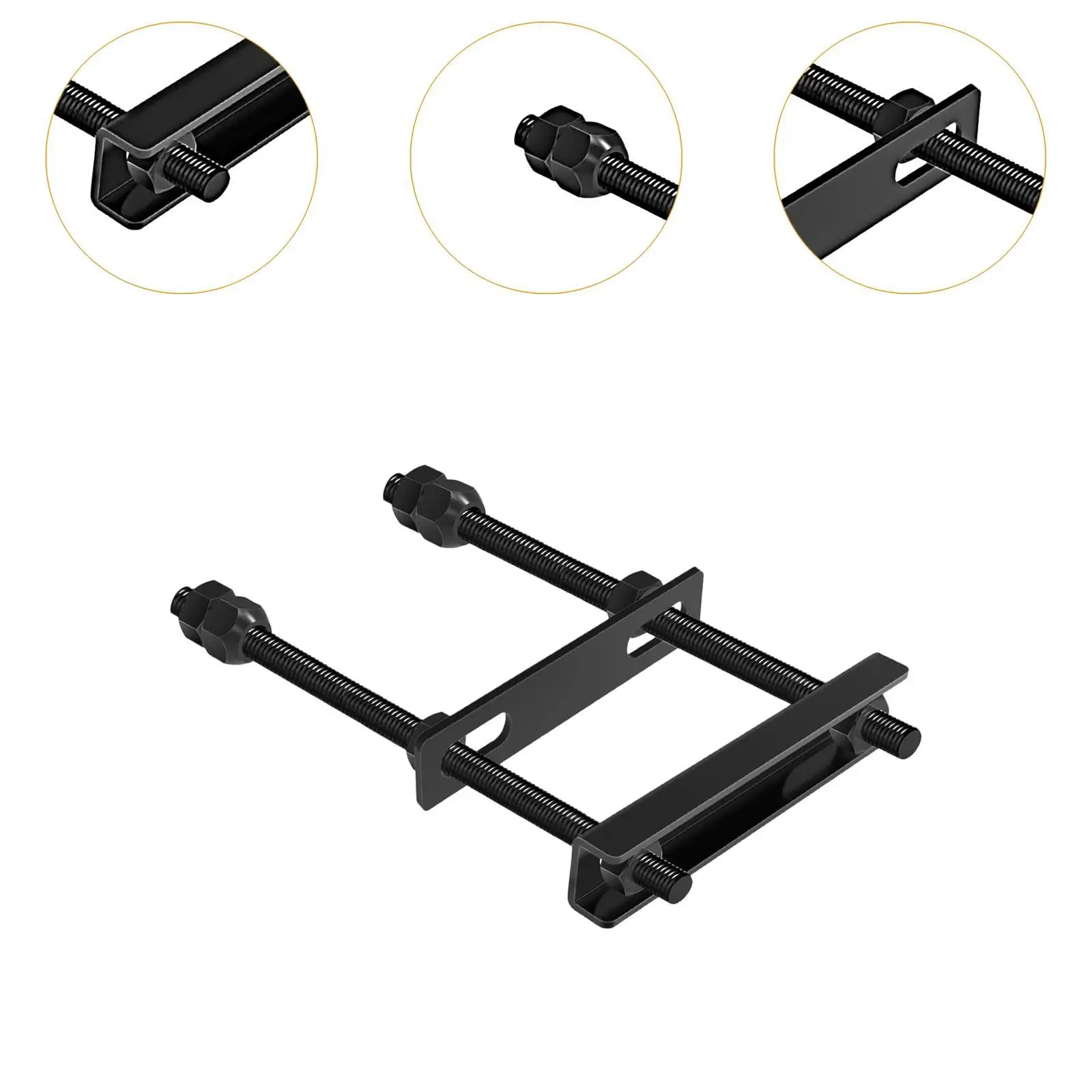 Versatile Spare Tire Carrier Metal Wheel Bracket Mount for Utility Trailer Boat Offroad Tire Replacement