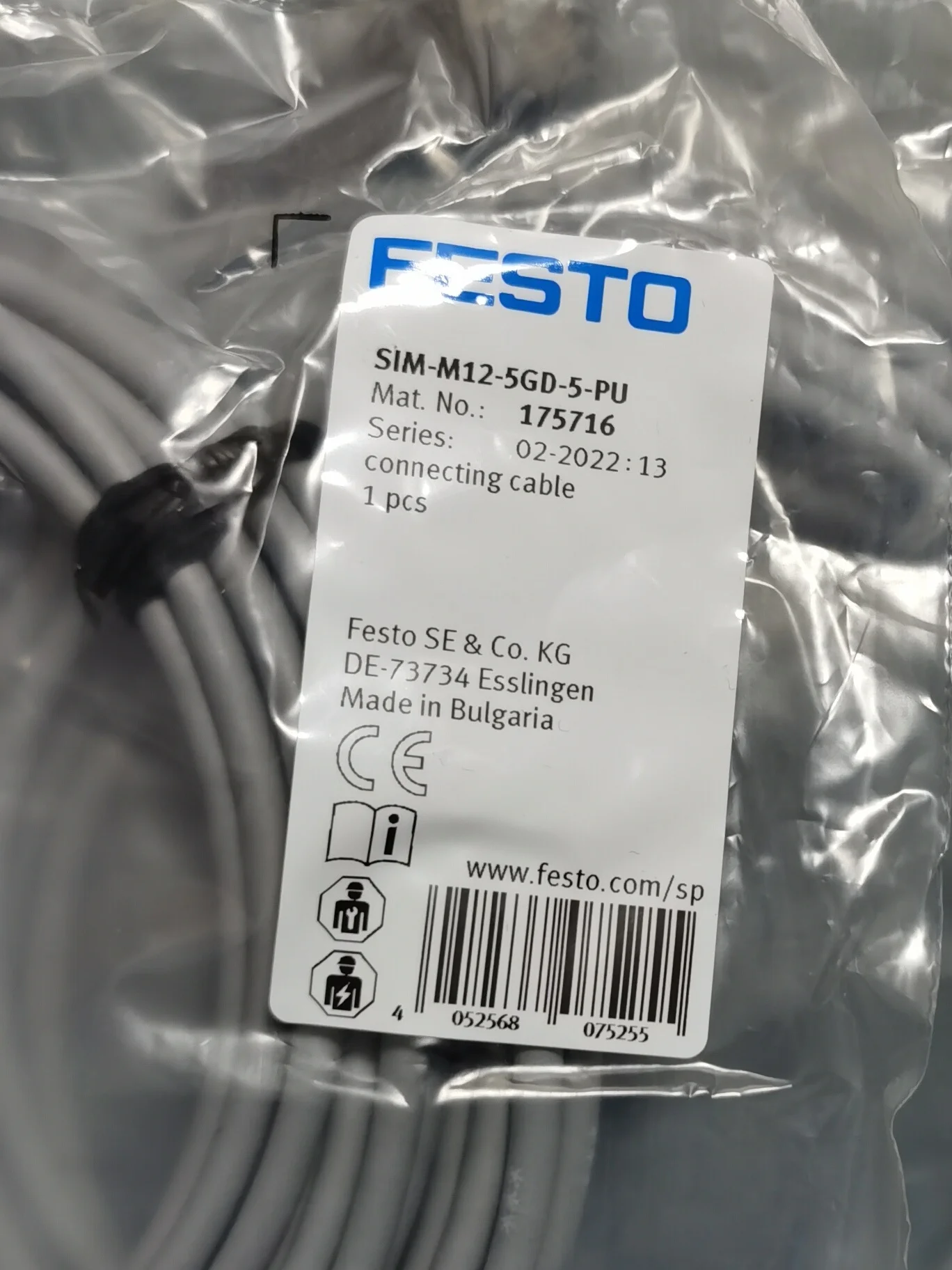 Cavi Di Collegamento Festo Sim-M12-5Gd-2,5-Pu 175715 175716
