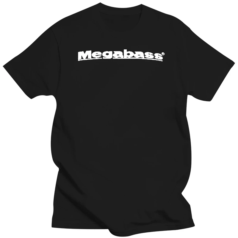 

Мужские повседневные топы с логотипом Megabass, хлопковая футболка