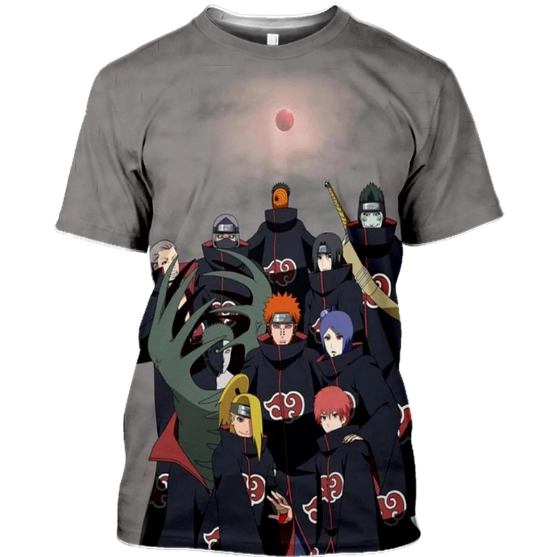 christian t shirts New Anime Fashion Casual Naruto 3D Printing Mens Tshirt Kakashi Short Sleeve Harajuku Akatsuki Tops Summer O-Neck Uchiha T-shirt T-Shirts hot