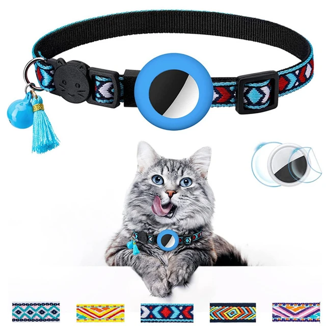 Installer un collier de chat Airtag avec clochette, étui de support Airtag  étanche, collier de suivi GPS pour animaux de compagnie, moulage Apple Air  Tag - AliExpress