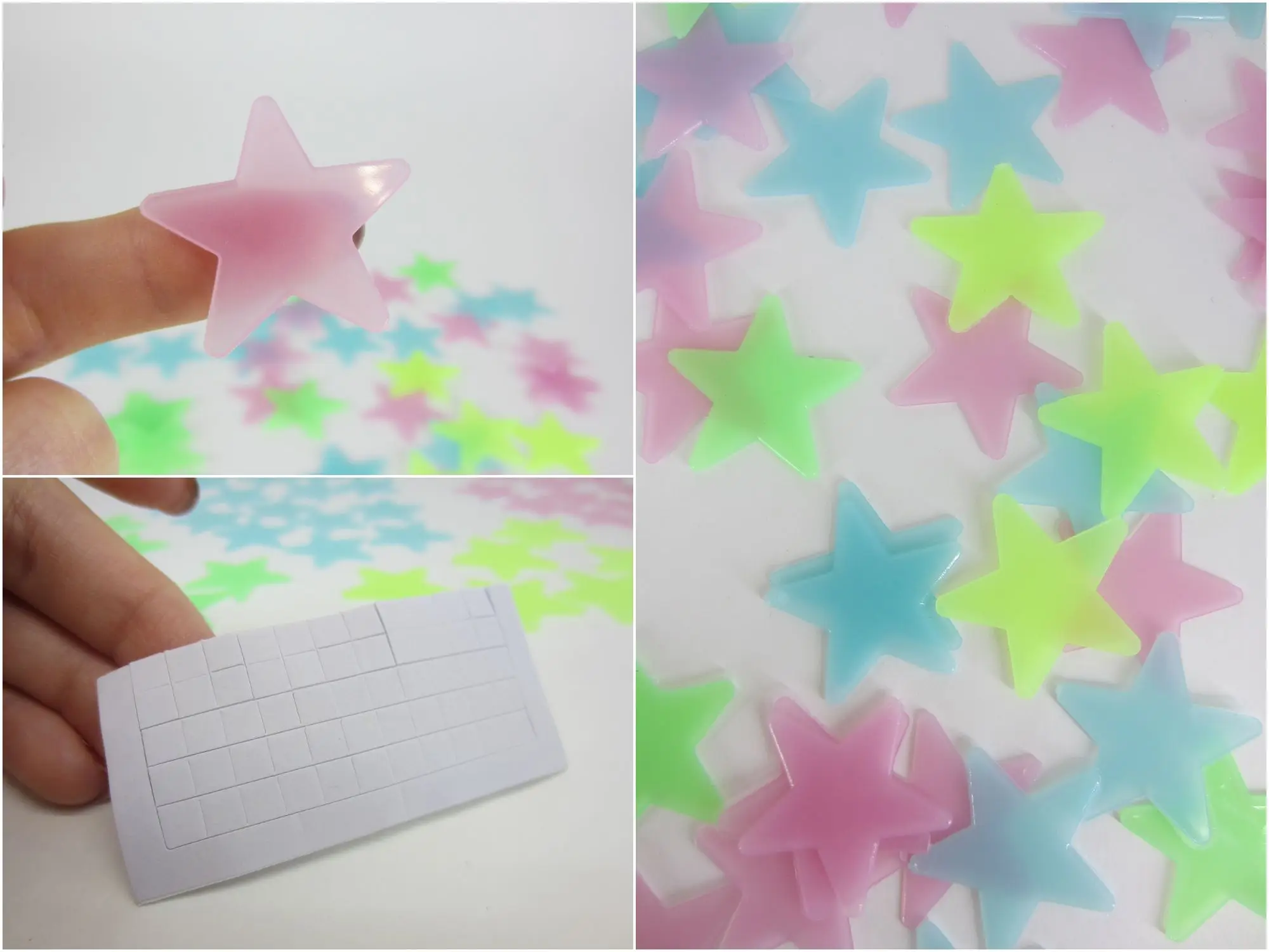 PVC Stars Glow Stickers Luminous In Dark Night Fluorescent Wall Art Decals For Kids Room Ceiling Home Festival Party Decoration 6 PVC Stars Glow Stickers Luminous In Dark Night Fluorescent Wall Art Decals For Kids Room Ceiling Home Festival Party Decoration 6