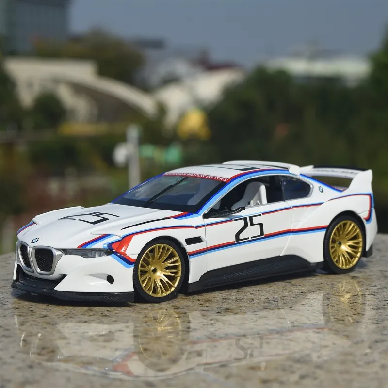 1:24 BMW 3.0 CSL Alloy Racing Car Model Diecast Metal Toy