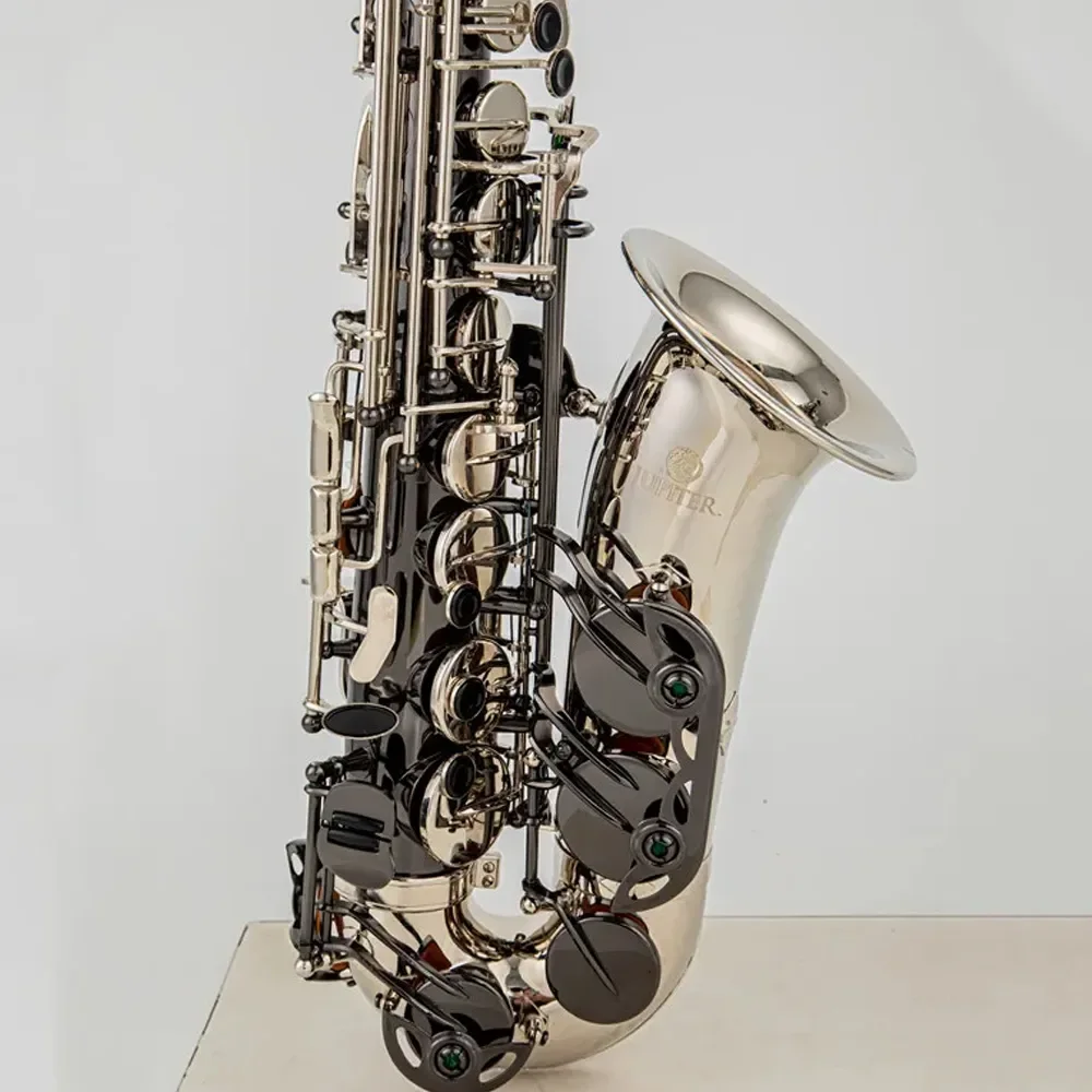 JUPITER 1100 Alto Eb Tune Saxophone Brass Musical Instrument Black silver Lacquer Sax With Case Mouthpiece