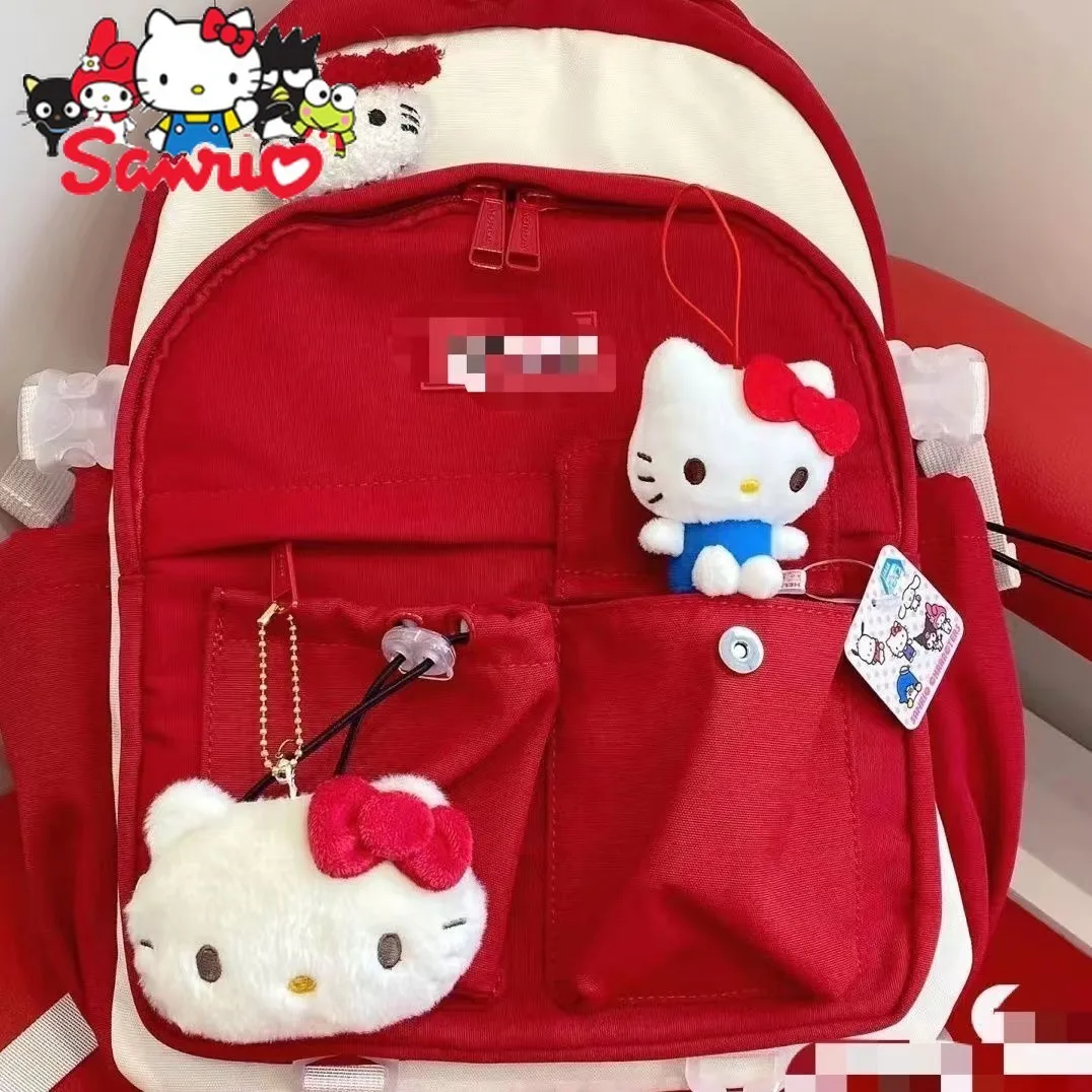 

MINISO Melody Kuromi Hello Kitty Cinnamoroll понравико оригинальный японский рюкзак для средней школы милый рюкзак школьная сумка для девочек