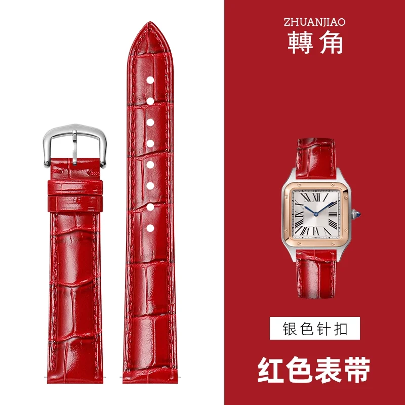 Premium Quality Waterproof Genuine Leather Watchband - Adjustable Watch Strap Bracelet Accessories