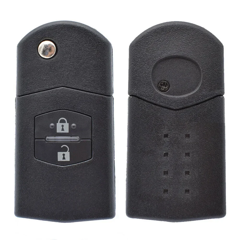 2 Buttons Car Key Shell Fob Key Case Cover CR1620 for Mazda Demio 2 3 5 6 CX7 CX9 RX8 MX5 MPV Flip Folding key case fob cover key cover folding car key shell car key shell