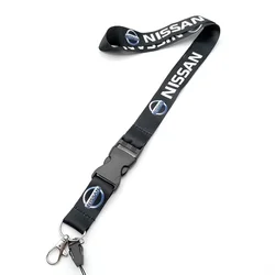 Universal Lanyard Neck Strap for ID Card Holders - Durable Office Neck String (Black)