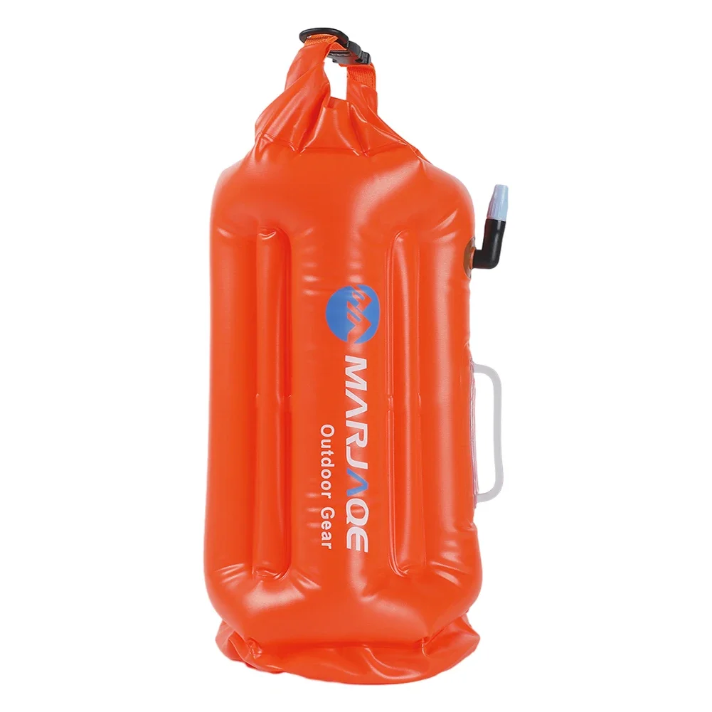 20L Tow Float Dry Bag with Storage Room Inflatable Waterproof Bag Float Swim Safety Swim Buoy for Boating Fishing Camping
