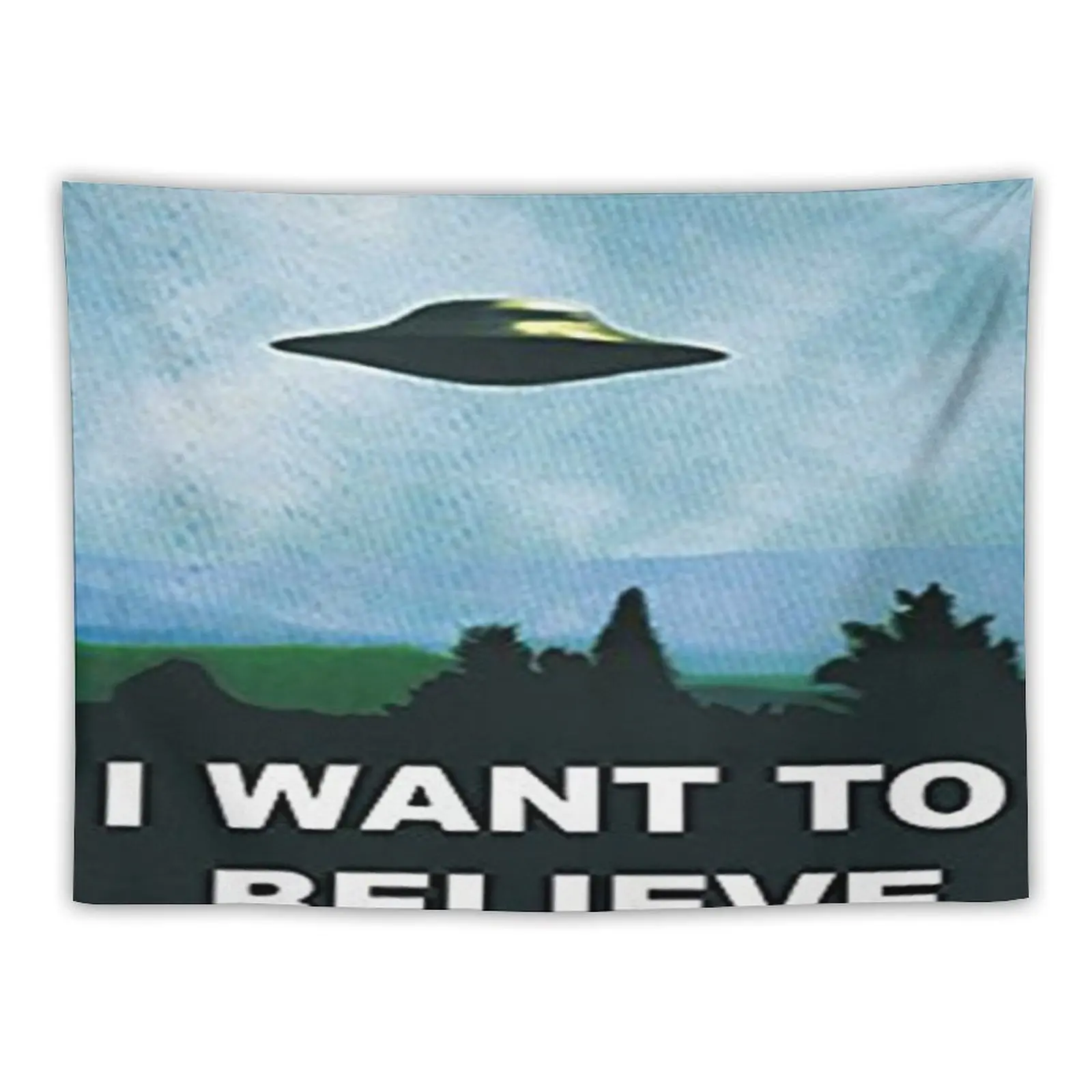 I want to Believe - X-Files Tapestry Room Decor Aesthetic Nordic Home Decor Home Decor Accessories Tapestry