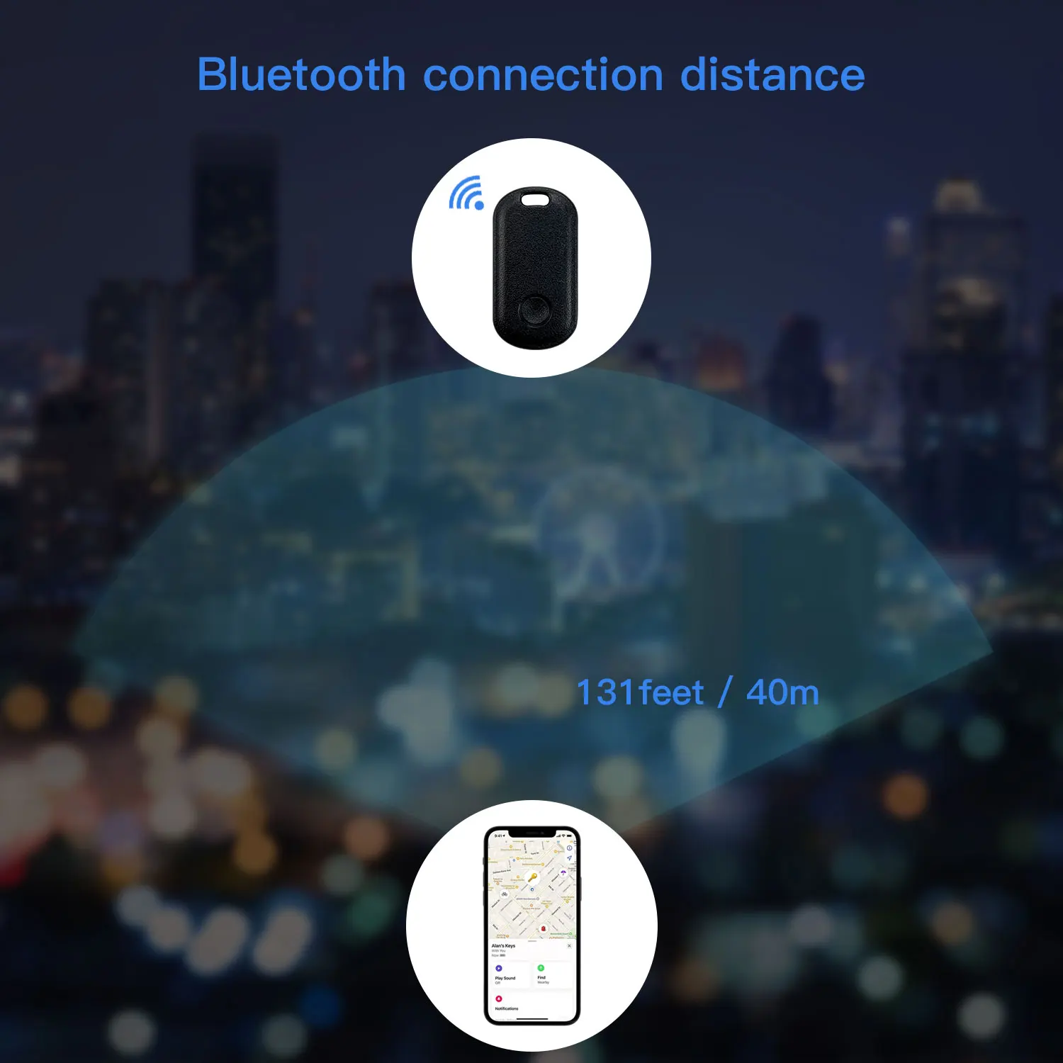 AiYaTo Mini GPS Tracker Bluetooth-compatible Itag Global Positioning Finder Anti
