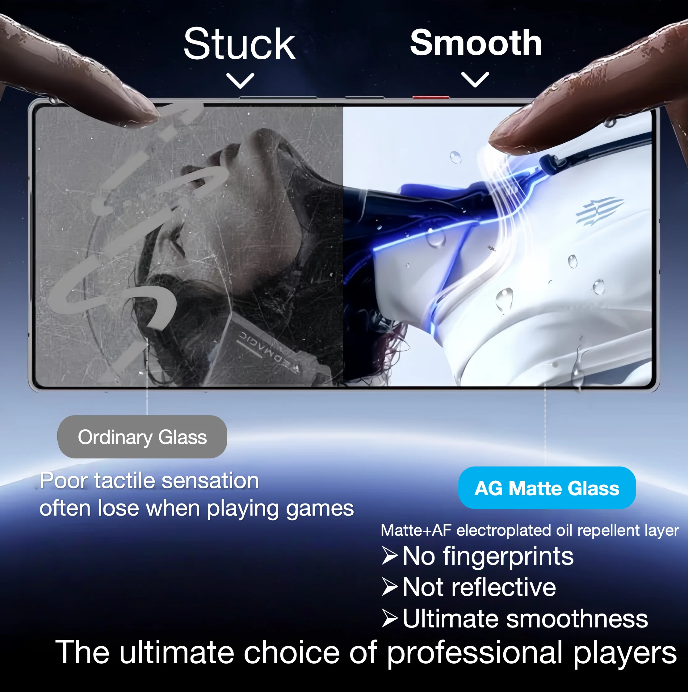 3-Pack Frosted Matte Screen Protector - AG Tempered Glass 5G Compatible