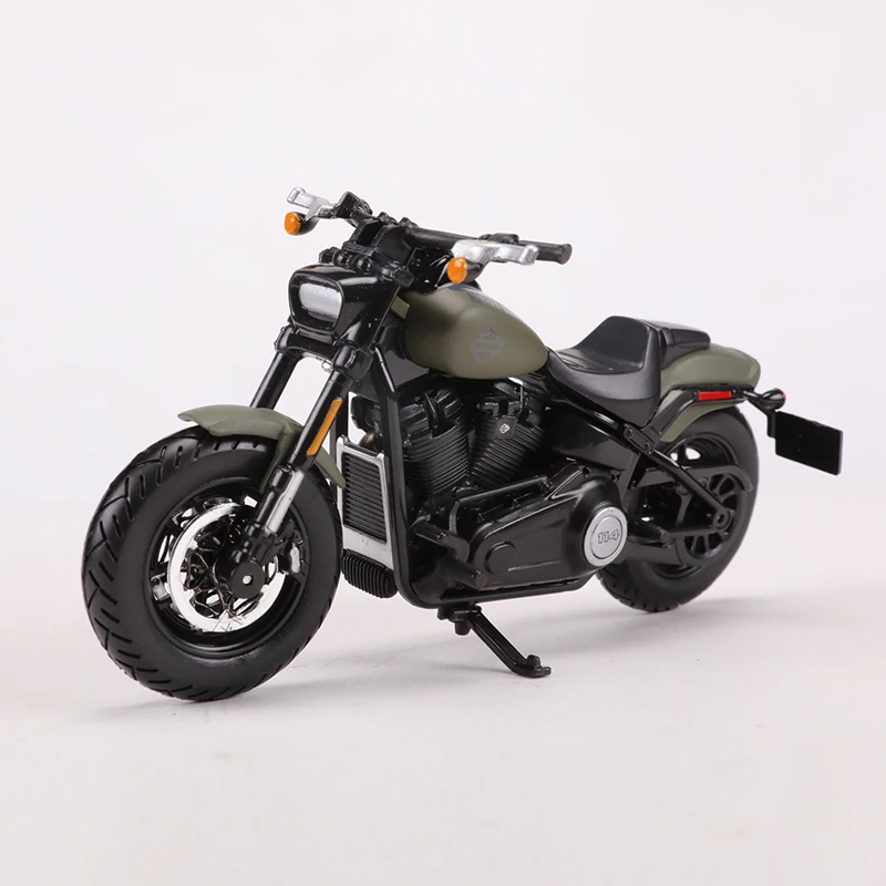 Maisto 1:18 2022 Fat Bob 114 Motorcycle Car Simulation Alloy Car Model 2