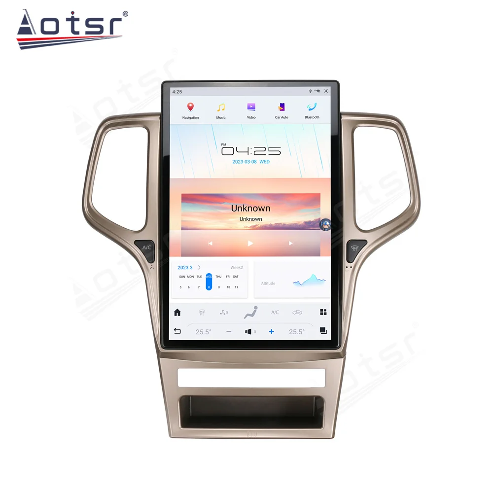 

14.4 Inch Car Radio For Jeep Grand Cherokee 2010-2021 Multimedia Player CarPlay GPS Navi QLED Touch Screen 4G LIT WiFi Head Unit