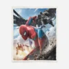 Spider-Man Furry Custom Blanket Luxury Plush Blankets Throw Baby  Winter Fleece Microfiber Fabric Modern Printed 2