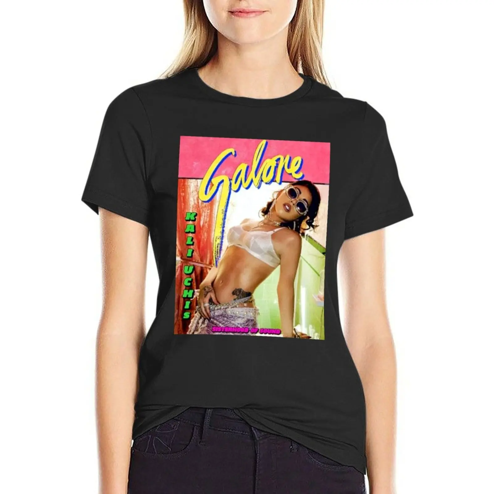 

Kali Uchis rapper T-shirt korean fashion lady clothes funny t shirts for Women