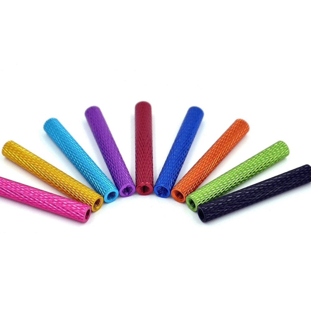 

5Pcs M2x20/23/25mm Round Aluminum Column Rods Tube Standoff Round Alloy Spacer Thickness 2mm for RC Multirotors Quadcopter Model