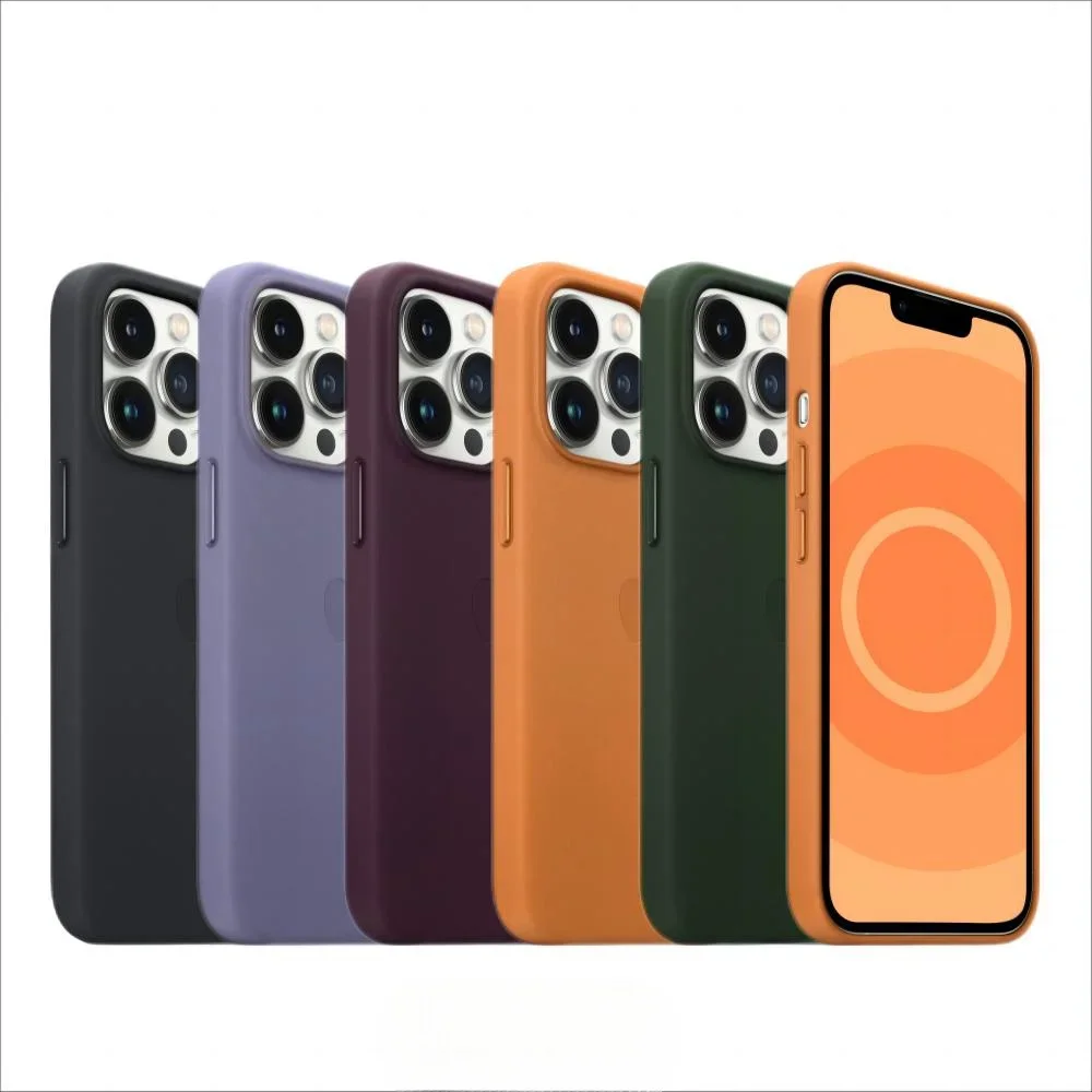 Magsafe Leather Magnetic Case for iPhone 13 Pro Max Plus, Wireless Charging, Drop Protect Cover, Original