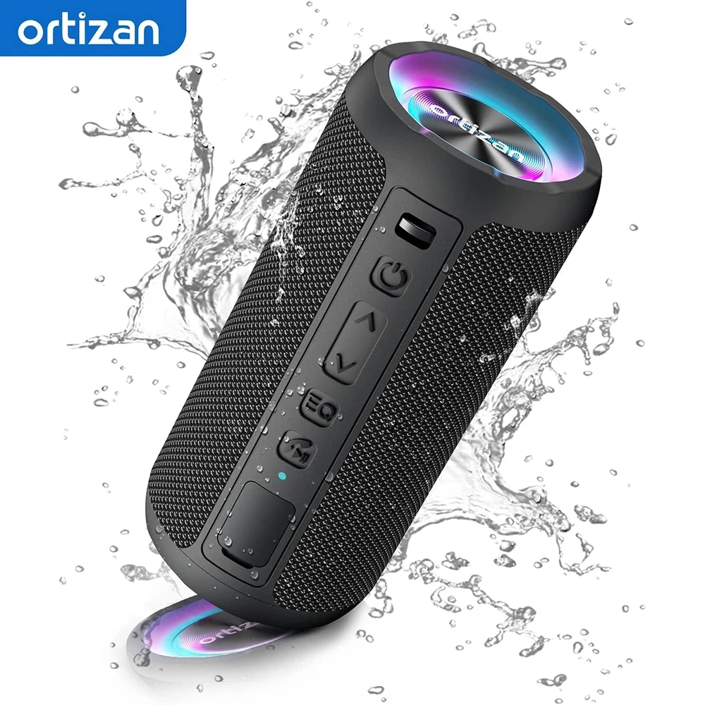 Ortizan X10 Pro Bluetooth Speaker Portable 24W IPX7 Waterproof Speaker Wireless Bluetooth-V5.3 HiFi Stereo Sound 30H Playtime