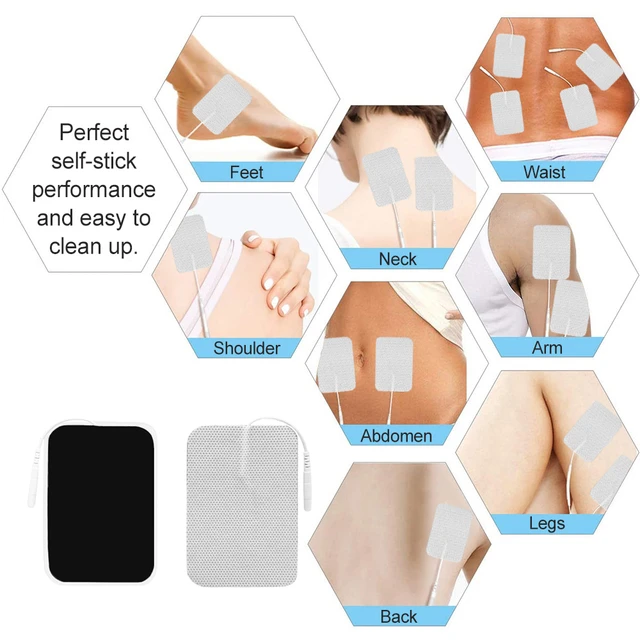 EMS Muscle Stimulation Electrode Sticker Physiotherapy Accessories  Non-woven Fabric Self Adhesive Replacement for Tens Pad 