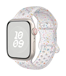 Breathable Sport Silicone Strap for S10 42-38 40 41mm (Transparent)