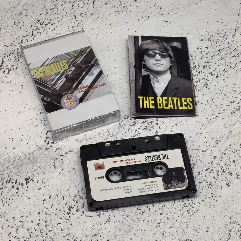 

Classic The Beatles Music Magnetic Tape John Lennon Please Please Me Album Cassette Cosplay Walkman Car Recorder Soundtracks Box