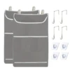 Door Hanging Laundry Hamper Bag, Hanging Laundry Basket With Large Opening And 2 Types Of Hooks For Whole Family Dirty Clothes 3