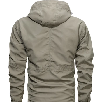 خريف جديد الرجال Stormtrooper سترة متوسطة طويلة عادية في الهواء الطلق مقنعين معطف البضائع الرجال عادية سترة عسكرية الربيع سترة واقية 4