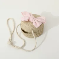 Children's Crossbody Shoulder Bag Lace-up Bow Coin Backpack For Baby Fashion Casual Shopping Mini Bag For Girls 4